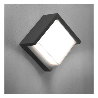 CENTURY PURA LED venkovní nástěnné svítidlo Cube šedá 10W 3000K IP65