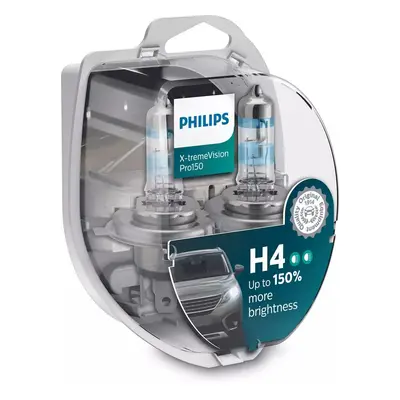 Philips H4 12V 60/55W P43t-38 X-tremeVision Pro150 12342XVPS2