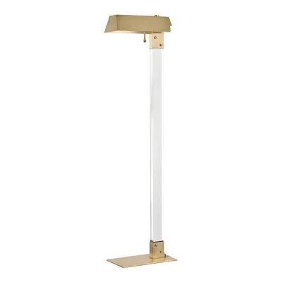 HUDSON VALLEY stojací lampa HUNTS POINT ocel staromosaz E27 1x60W L1258-AGB-CE