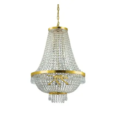 Závěsné svítidlo Ideal Lux Casera SP12 oro 114743 G9 12x40W 55cm zlaté