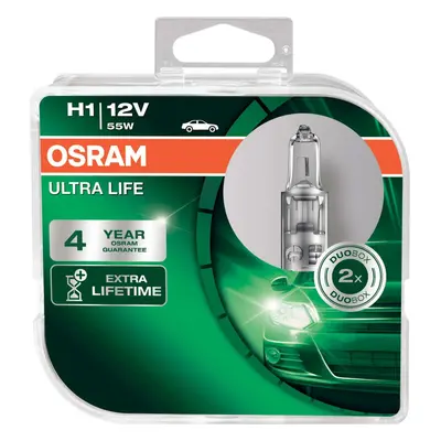 OSRAM H1 64150ULT-HCB ULTRA LIFE, 55W, 12V, P14.5s duobox