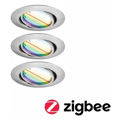 PAULMANN LED vestavné svítidlo Smart Home Zigbee Base Coin základní sada výklopné kruhové 90mm 2