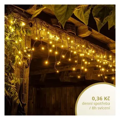 DecoLED LED světelné krápníky, 3x0,5m, teple bílá, 114 diod, IP67 ILNX1305W