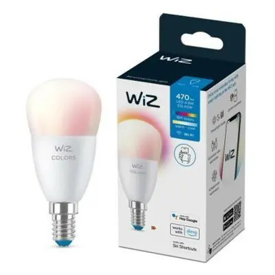 WiZ LED žárovka E14 P45 4,9W (40W) 470lm 2200-6500K RGB IP20, stmívatelná