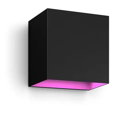 Philips HUE WACA Resonate venkovní nástěnné LED svítidlo 8W 590lm 2000-6500K RGB IP44, černé