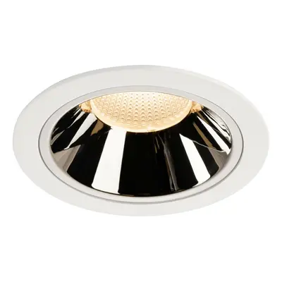 SLV BIG WHITE NUMINOS DL XL vnitřní LED zápustné stropní svítidlo bílá/chrom 2700 K 40° 1004002