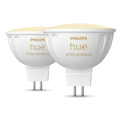 Philips HUE WA sada 2x LED žárovka GU5,3 MR16 5,1W 12V 400lm 2200K-6500K IP20