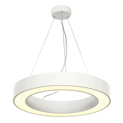 SLV BIG WHITE MEDO RING 60, závěsné svítidlo, LED, bílé, pr. 60 cm, vč. ovladače LED 133841