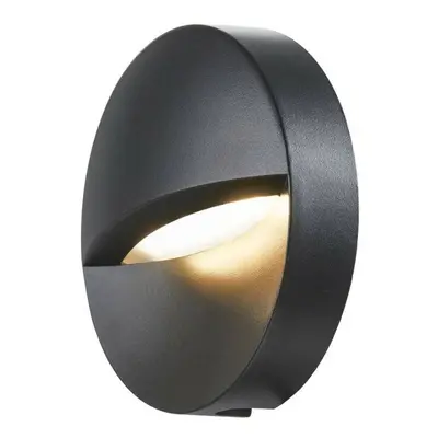 SLV BIG WHITE DOWNUNDER OUT round WL, Outdoor, nástěnné vestavné LED svítidlo, antracitové, 3000