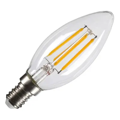 SLV BIG WHITE C35 E14 LED světelný zdroj transparentní 4,2 W 2700 K CRI 90 320° 1005284