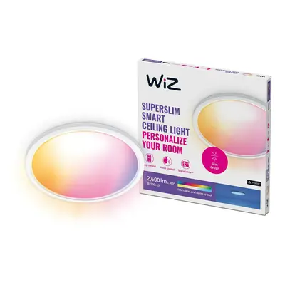 WiZ SuperSlim přisazené LED svítidlo 22W 2600lm 2700-6500K RGB IP20 42cm, bílé