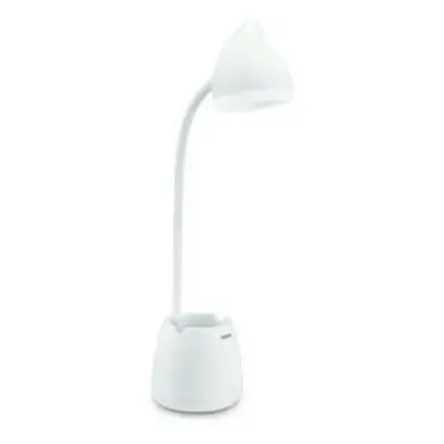 Philips Hat stolní LED lampa USB 1x4,5W 80lm 3000/4000/5700K IP20, krokové stmívání, bílá