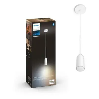 Philips HUE WA Devote závěsné LED svítidlo 1xE27 6W 806lm 2200-6500K IP20, bílé