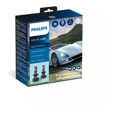 Philips H7 12V/24V PX26d Ultinon Pro9100 HL LED 5800K NOECE 2ks PH 11972U91X2