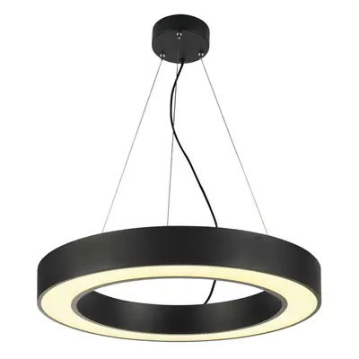 SLV BIG WHITE MEDO RING 60, závěsné svítidlo, LED, černé, pr. 60 cm, vč. ovladače LED 133840