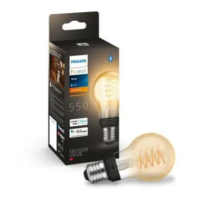 Philips HUE white LED Filament žárovka E27 A60 7W 580lm 2100K IP20, stmívatelné