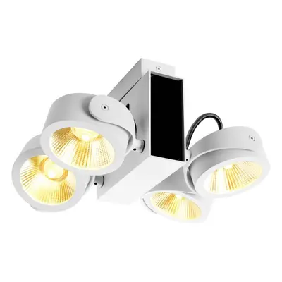 SLV BIG WHITE TEC KALU CW LED vnitřní nástěnné a stropní nástavbové svítidlo, quad, bílá / černá