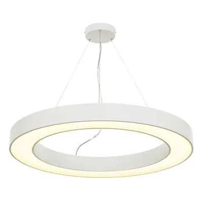 SLV BIG WHITE MEDO RING 90, závěsné svítidlo, LED, bílé, pr. 90 cm, vč. ovladače LED 133851