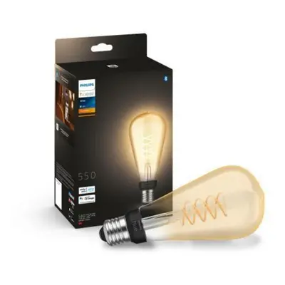 Philips HUE white LED Filament žárovka E27 ST72 7W 550lm 2100K IP20, stmívatelná