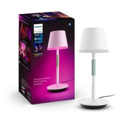 Philips HUE WACA Go venkovní stolní dotyková LED lampička 6,2W 530lm 2000-6500K RGB IP54, bílá