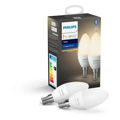 Philips HUE 8718699671273 Hue Bluetooth set 2x LED žárovka white E14 5,5W 470lm 2700K