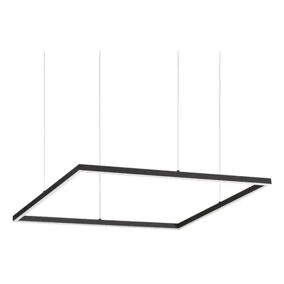 LED Závěsné svítidlo Ideal Lux ORACLE SLIM D70 SQUARE BK 3000K 259185 41W 3300lm 3000K IP20 70cm