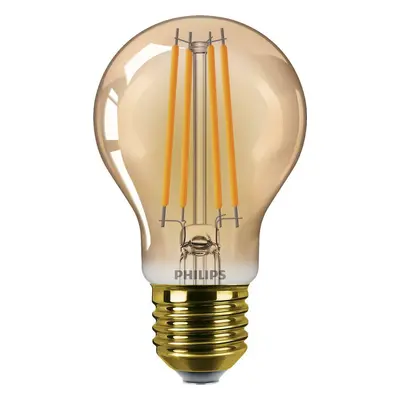 Philips LED filament žárovka E27 A60 3,1W (25W) 250lm 1800K nestmívatelná, jantarová