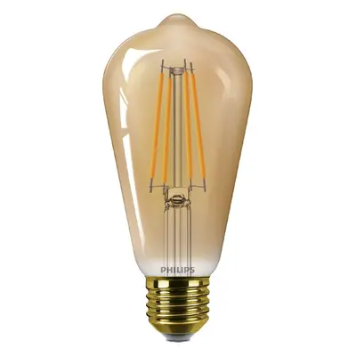 Philips LED filament žárovka E27 ST64 3,1W (25W) 250lm 1800K nestmívatelná, jantarová