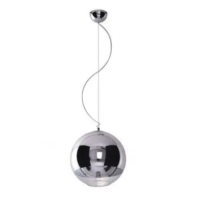 AZzardo SILVER BALL závěsné svítidlo 1x E27 60W bez zdroje 35cm IP20, chromové