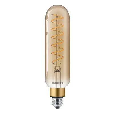 Philips Vintage LED žárovka E27 T65 7W 470lm 1800K stmívatelná, gold