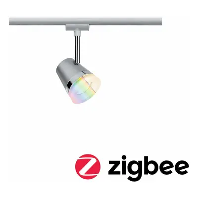 PAULMANN Smart Home Zigbee URail spot Cone RGBW matný chrom 5,5W včetně sv. zdroje 955.25