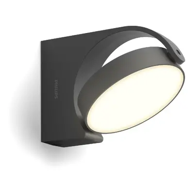 Philips Mimosa venkovní nástěnné LED svítidlo 1x7W 630lm 2700K IP44 nestmívatelné, antracitové