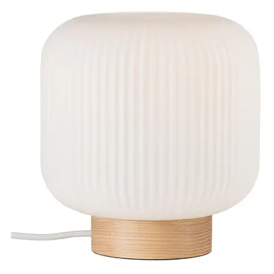 NORDLUX stolní lampa Milford 40W E27 dřevo opál 48915001