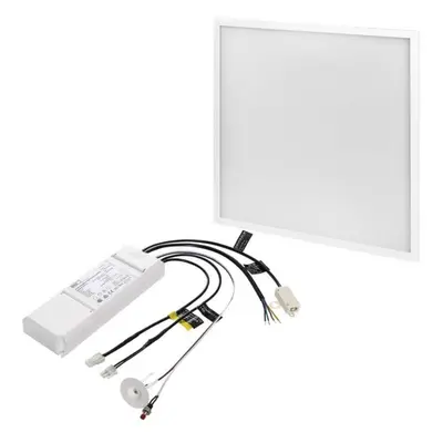 EMOS LED panel 60x60, čtvercový vestavný bílý, 40W neutrální bílá, Emergency ZR1412E