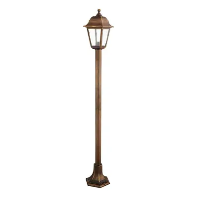 ACA Lighting 4S plastová venkovní stojací lampa rezavá 100cm E27 IP44 PLGP5R