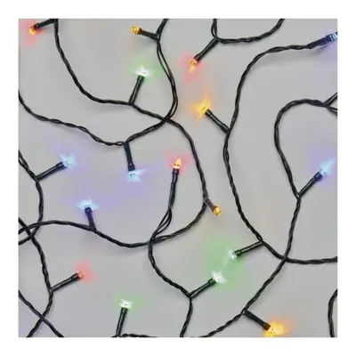 EMOS LED vánoční řetěz, 12 m, venkovní i vnitřní, multicolor, časovač D4AM03