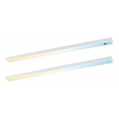 PAULMANN LED podskříňkové svítidlo Inline 2ks sada 2x4W 350x26mm 24V bílá mat CCT čidlo