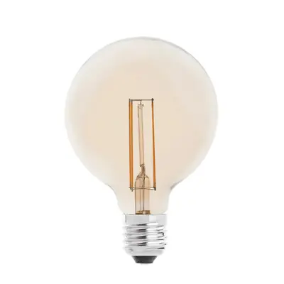 FARO LED žárovka GLOBE filament AMBER E27 4W 2200K