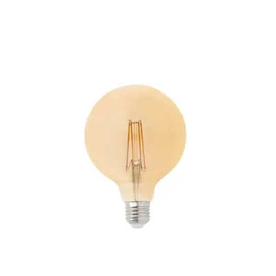 FARO LED žárovka GLOBE filament AMBER E27 4W 2200K G125