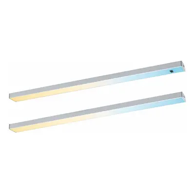 PAULMANN LED podskříňkové svítidlo Inline 2ks sada 2x4W 350x26mm 24V matný chrom CCT čidlo