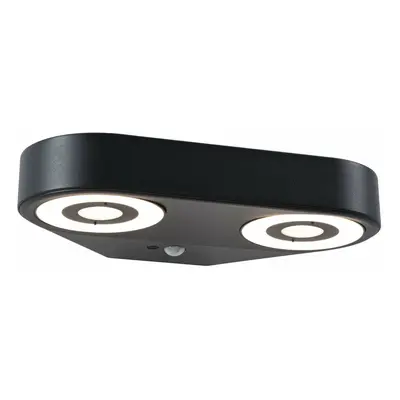 PAULMANN LED venkovní nástěnné svítidlo Silma pohybové čidlo dva světelné zdroje IP44 280x176mm 