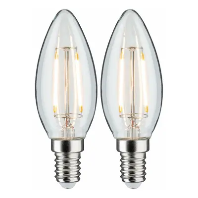 PAULMANN LED svíčka Filament E14 230V 2x250lm 2x2,7W 2700K čirá