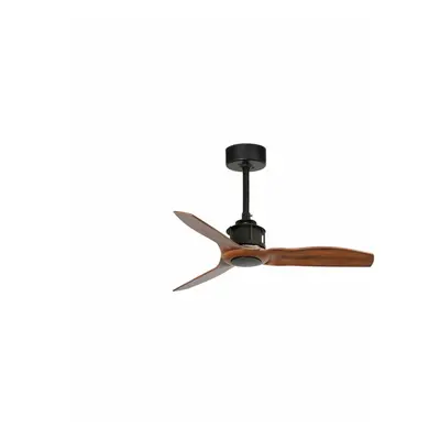 FARO JUST FAN XS, černá/dřevo, stropní ventilátor 81cm