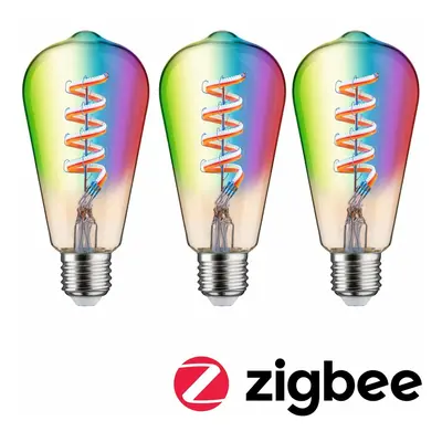 PAULMANN Filament 230V Smart Home Zigbee 3.0 LED žárovka ST64 E27 3x6,3W RGBW+ stmívatelné zlatá