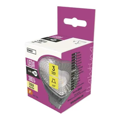 EMOS LED žárovka Classic MR16 4,5W GU5,3 teplá bílá 1525732200