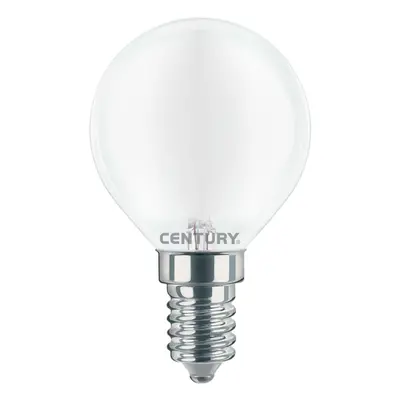 CENTURY LED FILAMENT MINI GLOBE SATEN 4W E14 3000K 470Lm 360d 45x80mm IP20 CEN INSH1G-041430