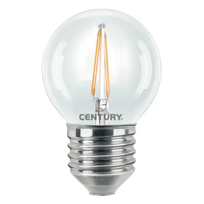 CENTURY LED FILAMENT MINI GLOBE ČIRÁ 2W E27 2700K 245Lm 360d 45x72mm IP20 CEN INH1G-022727