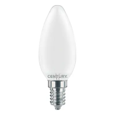 CENTURY LED FILAMENT SVÍČKA SATÉN 4W E14 6000K 470Lm 360d 35x97mm IP20 CEN INSM1-041460