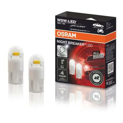 OSRAM LED W5W 12V 1W W2.1x9.5d GEN2 homologace 5700K blistr 2ks 2825DWNB-2HFB