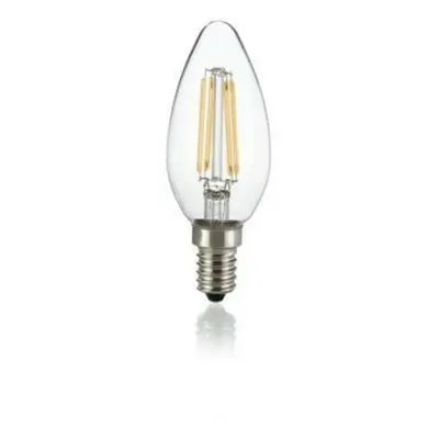 LED Filamentová žárovka Ideal Lux Oliva Trasparente 270944 E14 4W 410lm 2700K čirá nestmívatelná